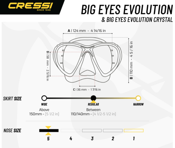 Máscara Cressi Evo Big Eyes Evolution - Image 6